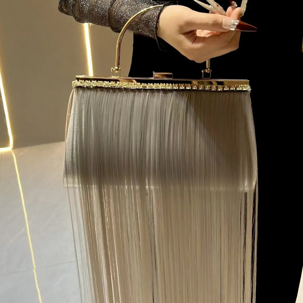 Women's Pleated Shell Pattern Clutch Shoulder Handbag