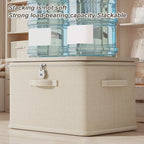 Large Stackable Storage Box with Combination Lock and Handle