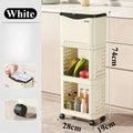 Multifunctional Kitchen Trash Can and Recycling Bin with Wheels