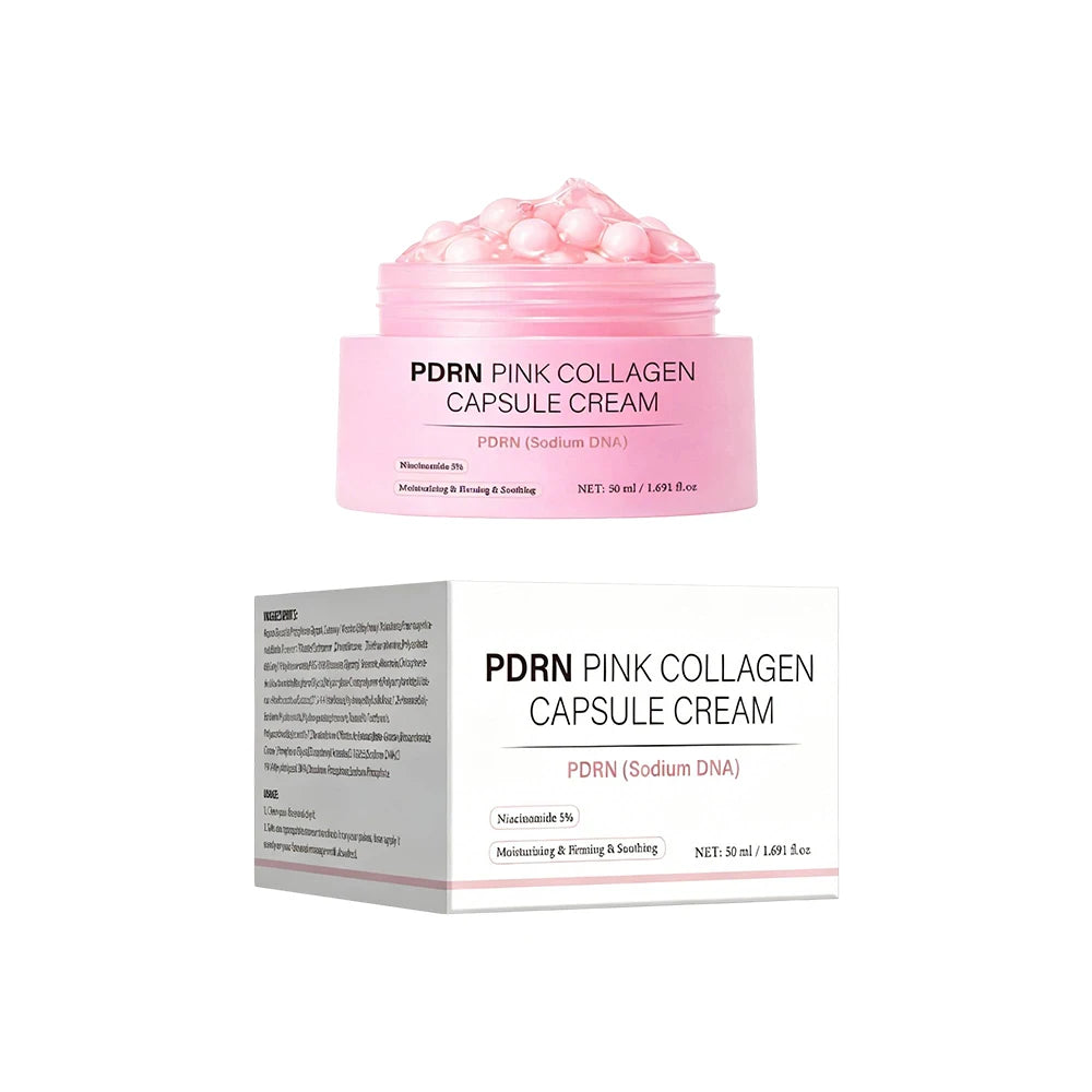 Unisex PDRN Pink Collagen Capsule Hydrating Face Cream