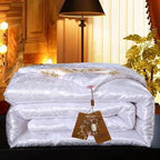 Mulberry Silk Jacquard Duvet Cover and Satin Bedding Set