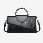 Women's Alligator Pattern PU Leather Flap Shoulder Crossbody Bag