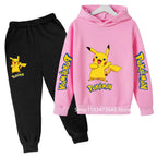 Kids' Cartoon Hoodie Sweatshirt Pants Two-Piece Set