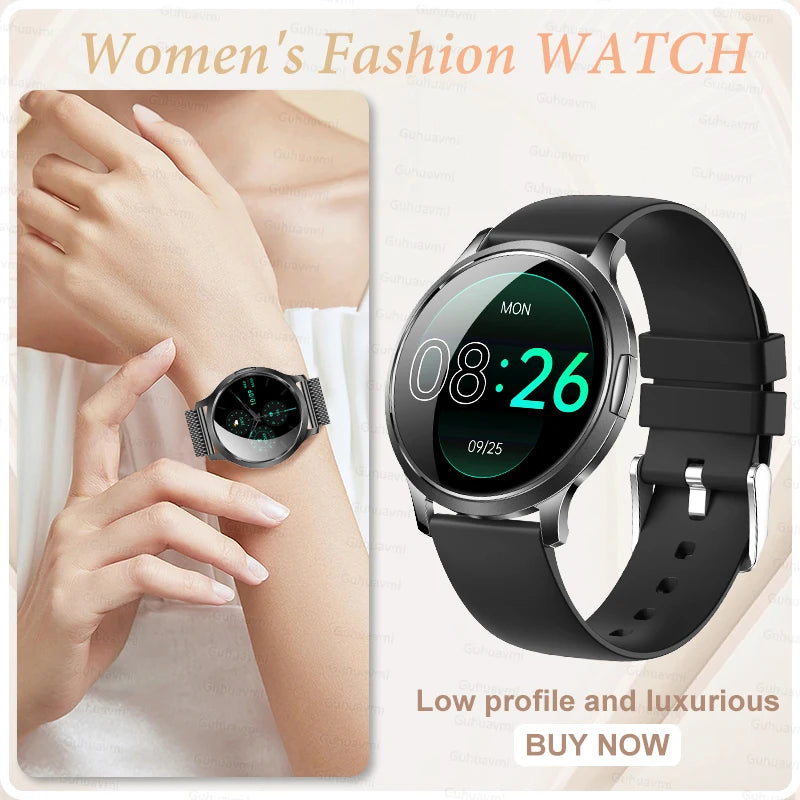 Women's Smart Watch with 1.32" AMOLED Touchscreen and Bluetooth Call