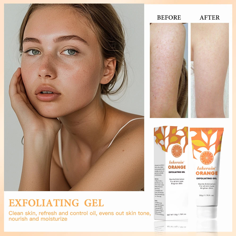 Unisex Brightening Exfoliating Peeling Gel Scrub 1.8 oz
