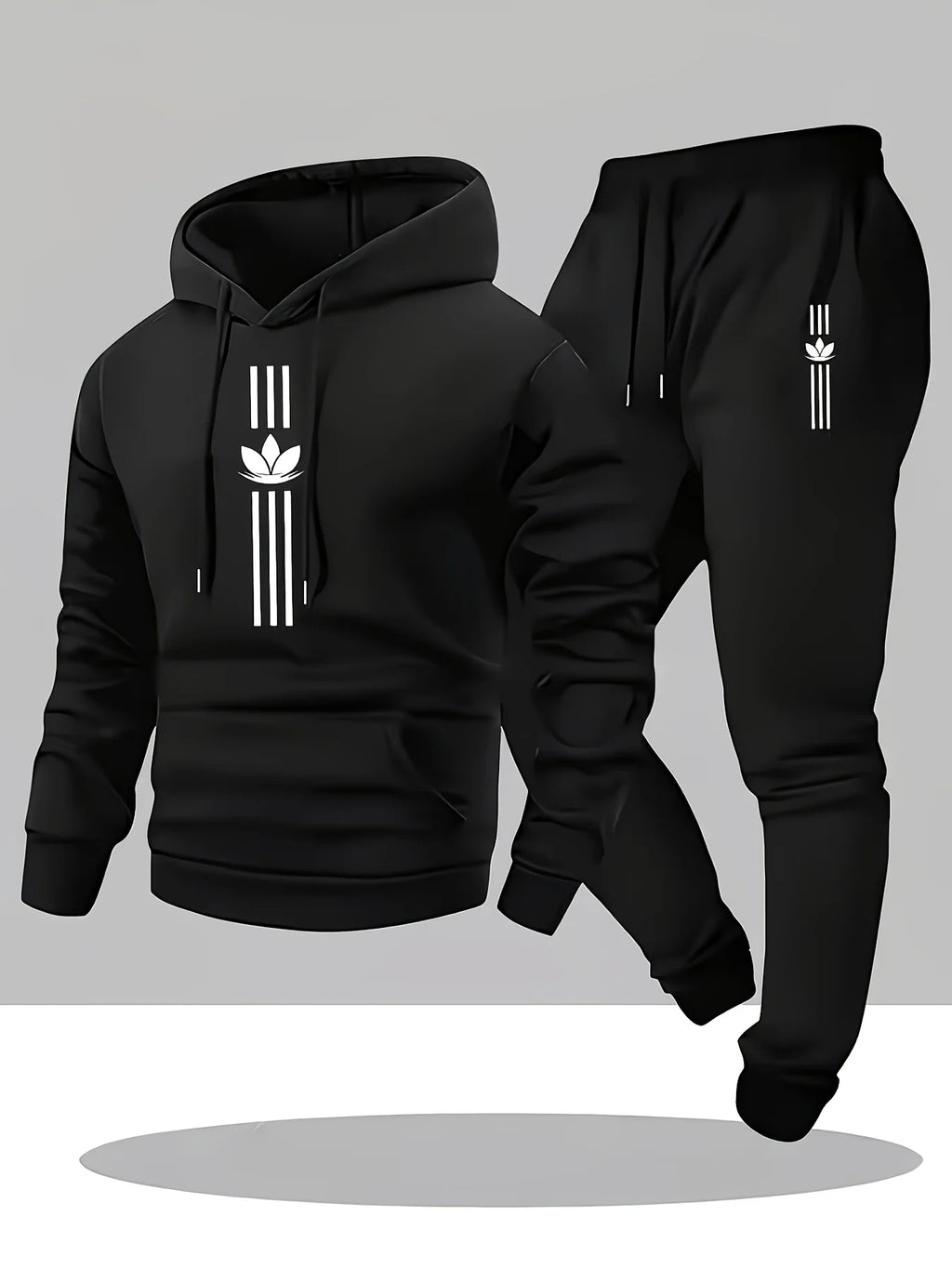 Men's Casual Hoodie and Sweatpants Two Piece Tracksuit Set