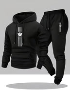 Men's Casual Hoodie and Sweatpants Two Piece Tracksuit Set
