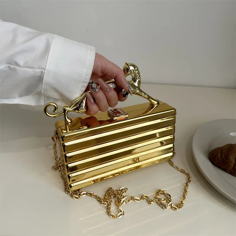 Women's Fashion Acrylic Chain Crossbody Shoulder Bag Purse