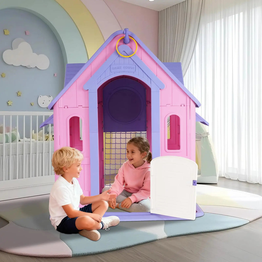 Kids 5 in 1 Sports Activity Cottage Playhouse Toy Set
