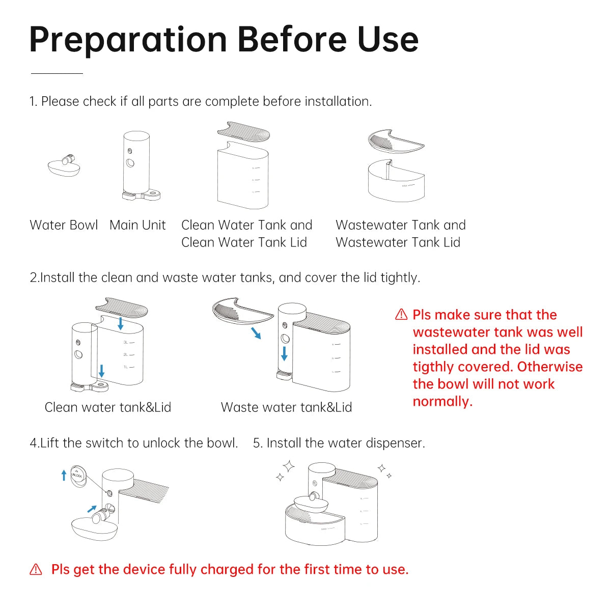 Automatic Stainless Steel Pet Water Dispenser 3L Wireless Drinking Fountain for Cats and Dogs