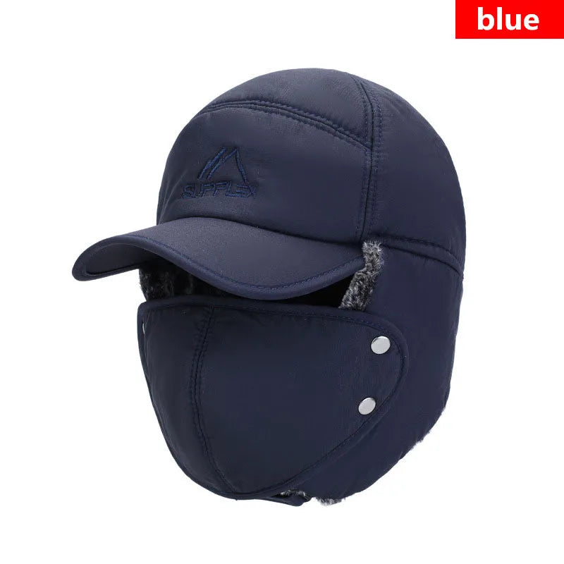Unisex Winter Thermal Faux Fur Baseball Trapper Hat