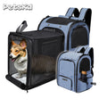 Expandable Foldable Breathable Pet Travel Backpack Carrier