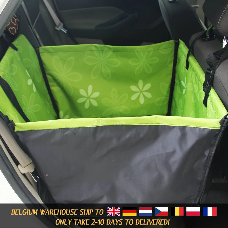 Waterproof Dog Car Seat Cover with Hammock Protector and Non-Slip Backing