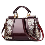 Women's Shiny Patent Leather Shoulder Messenger Bag