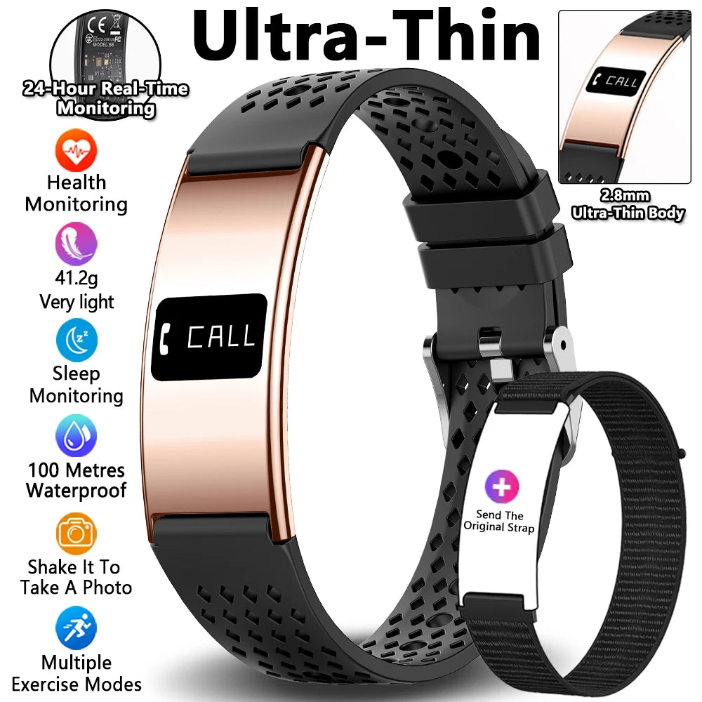 Waterproof Fitness Tracker Smart Band and Health Monitor Smartwatch