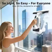 Electric Handheld Window Cleaner and Scrubber with Rechargeable Design