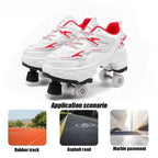Kids' Breathable Mesh Four-Wheel Roller Skate Sneakers SY119