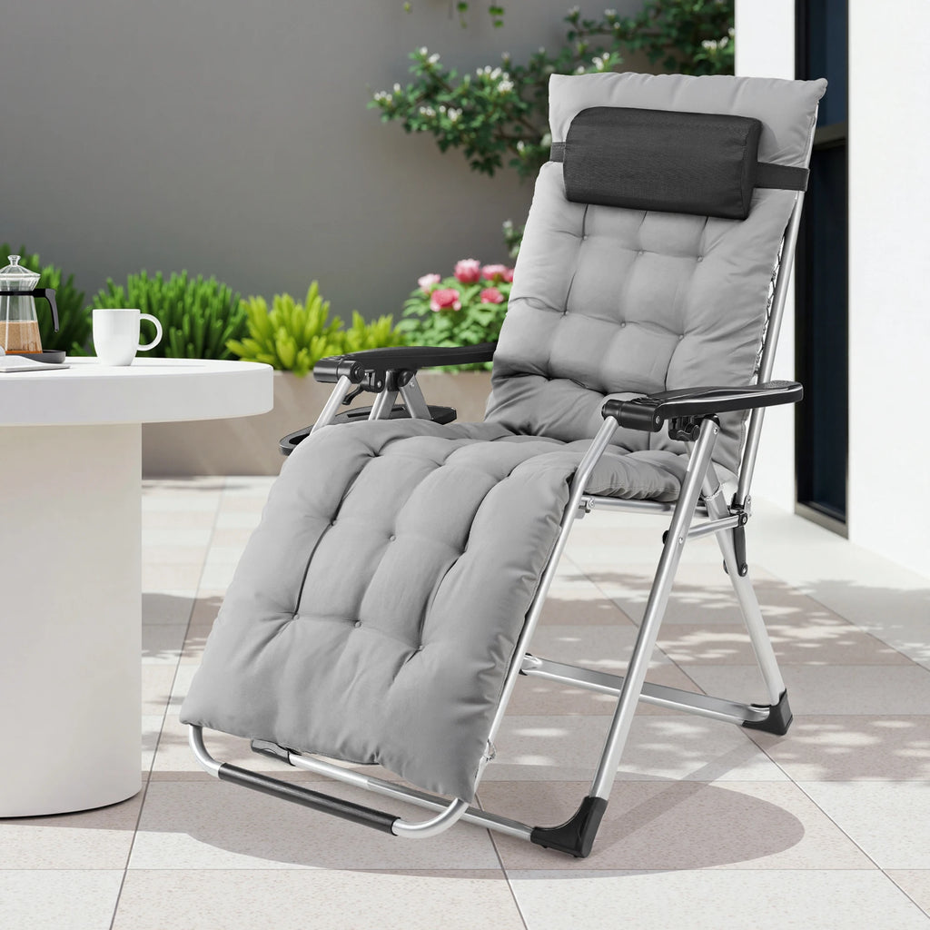 Zero Gravity Camping Lounge Chair and Folding Patio Recliner
