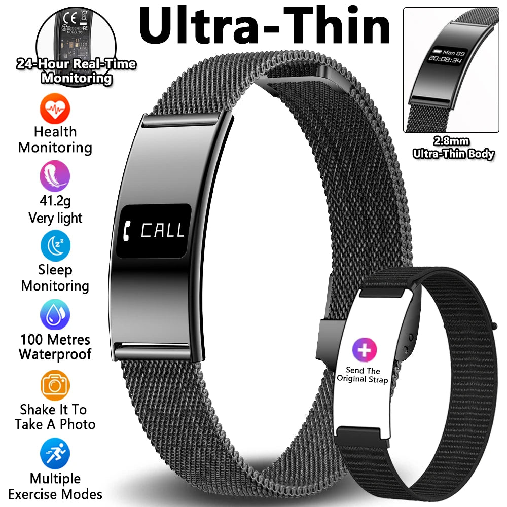 Waterproof Fitness Tracker Smart Band and Health Monitor Smartwatch