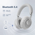ANC Wireless Bluetooth 5.4 Over Ear Noise Cancelling Headphones