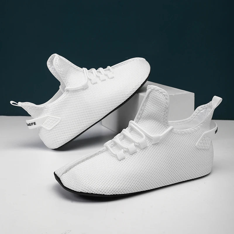 Men's Air Mesh Casual Shoes Lightweight Lace-Up Running Sneakers