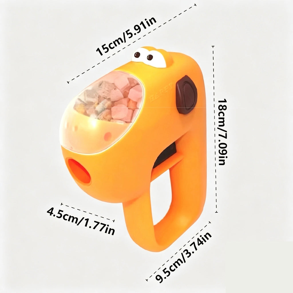 Interactive Dog Treat Launcher Lightweight Portable Snack Dispenser Puzzle Toy