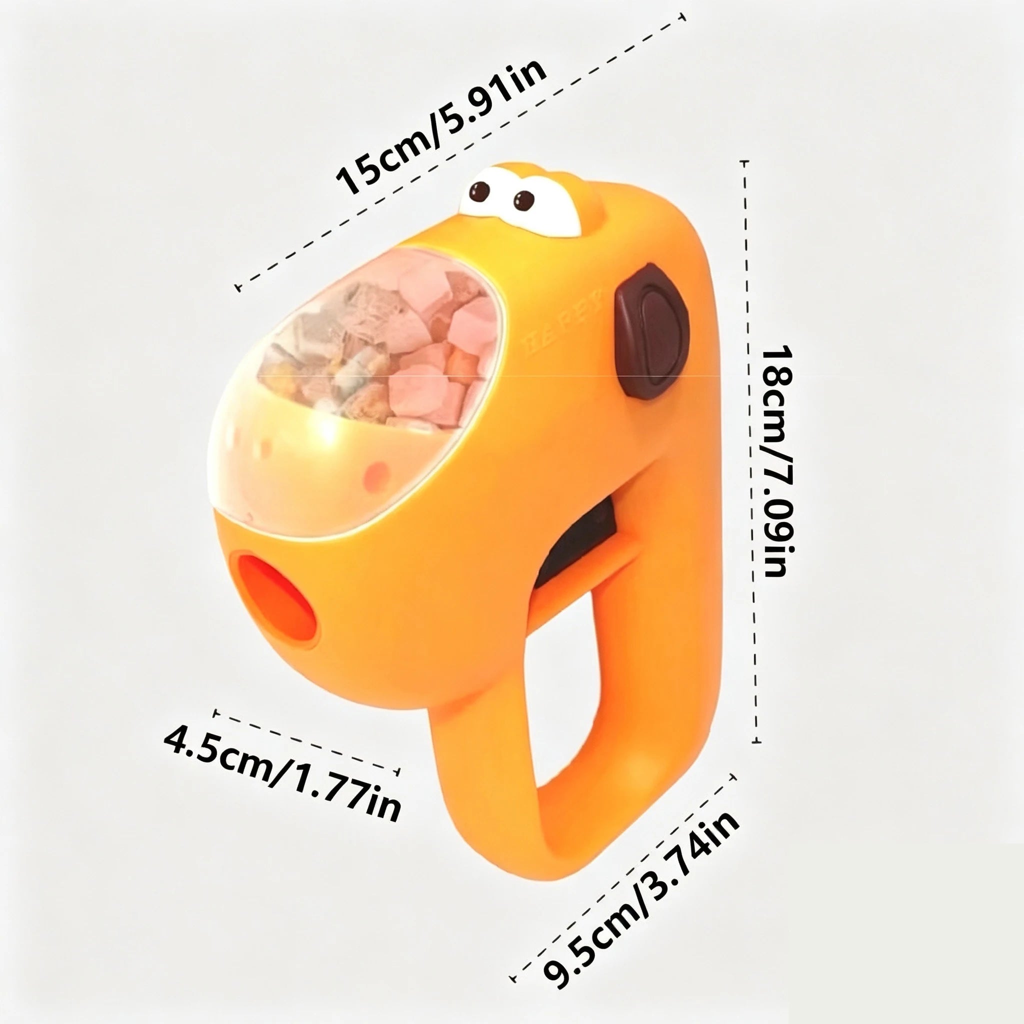Interactive Dog Treat Launcher Lightweight Portable Snack Dispenser Puzzle Toy
