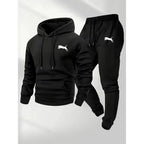 Men's Casual Hoodie and Sweatpants Two Piece Tracksuit Set