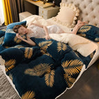 Thick Warm Flannel Fleece Quilt and Winter Bedding Blanket