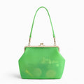 Women's Retro Kiss Lock Frame Shoulder Clutch Bag