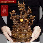 Dragon Wealth Statue and Desktop Decorative Figurine