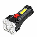 Rechargeable LED Flashlight with Side Light and 3 Lighting Modes