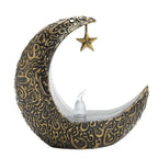 Star Moon LED Candlestick Lamp and Eid Festive Tabletop Ornament