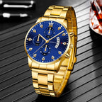 Couple's Alloy Quartz Watch Roman Numeral Round Case