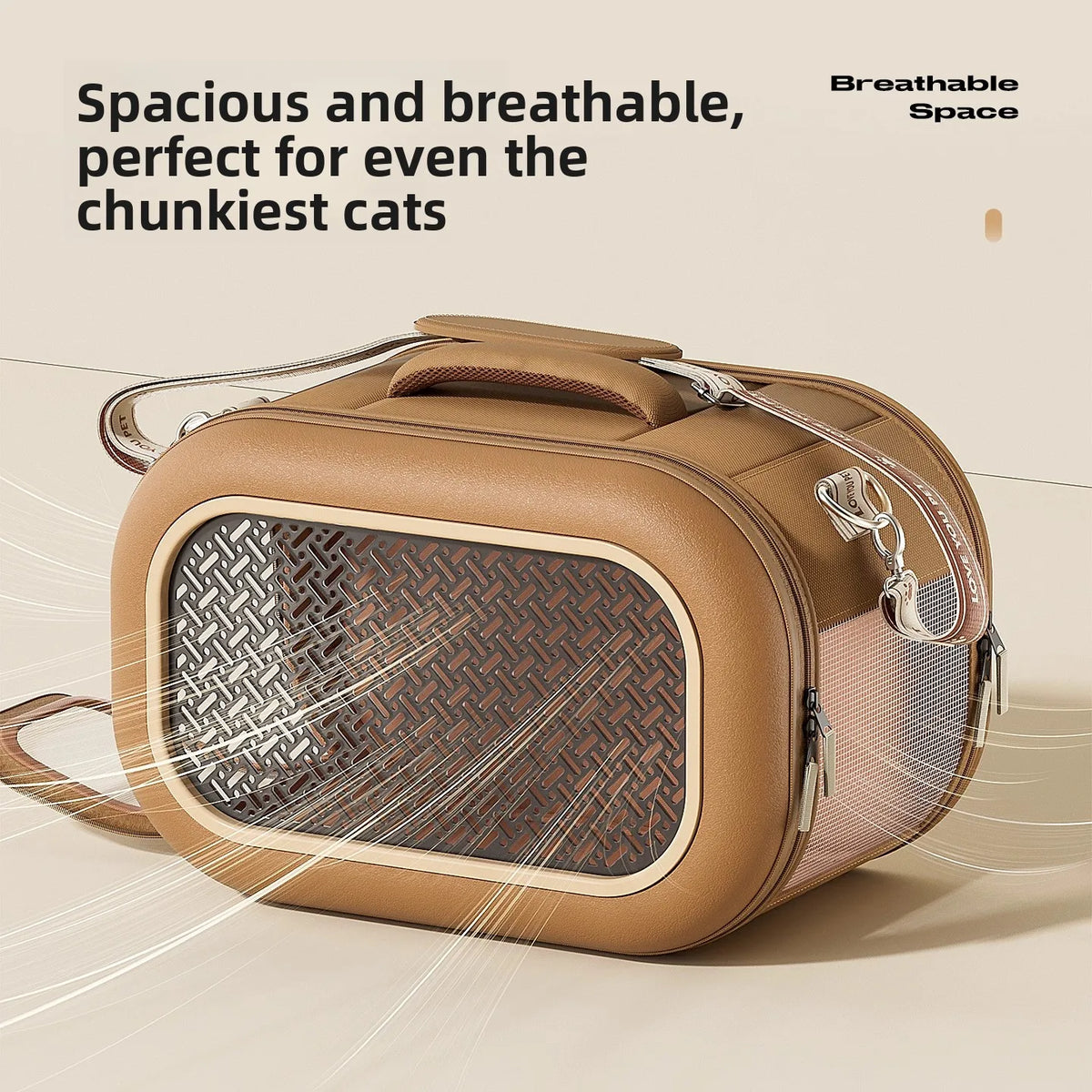 Portable Outdoor Space Cabin Crossbody Cat Carrying Bag