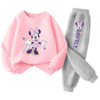 Girls' O-Neck Sweatshirt Pants Two-Piece Set FA001668