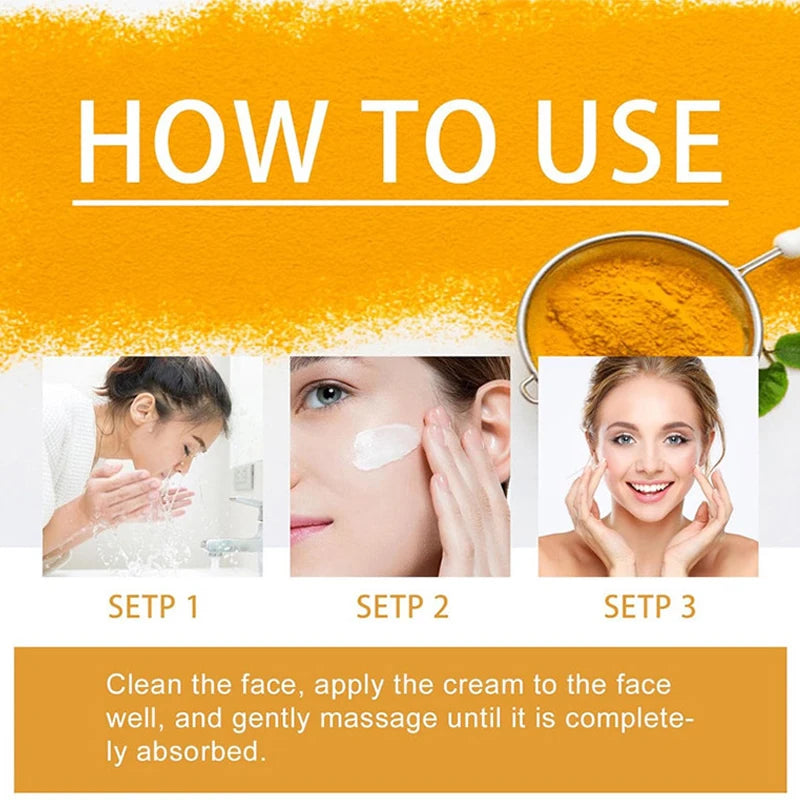 Unisex Turmeric Vitamin C Firming Moisturizing Face Cream