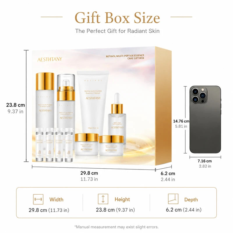 7-Piece Retinol Multi-Peptide Hydrating Skincare Routine Gift Set