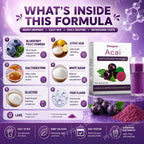 Acai Berry Antioxidant Powder Dietary Supplement Drink Mix 60g