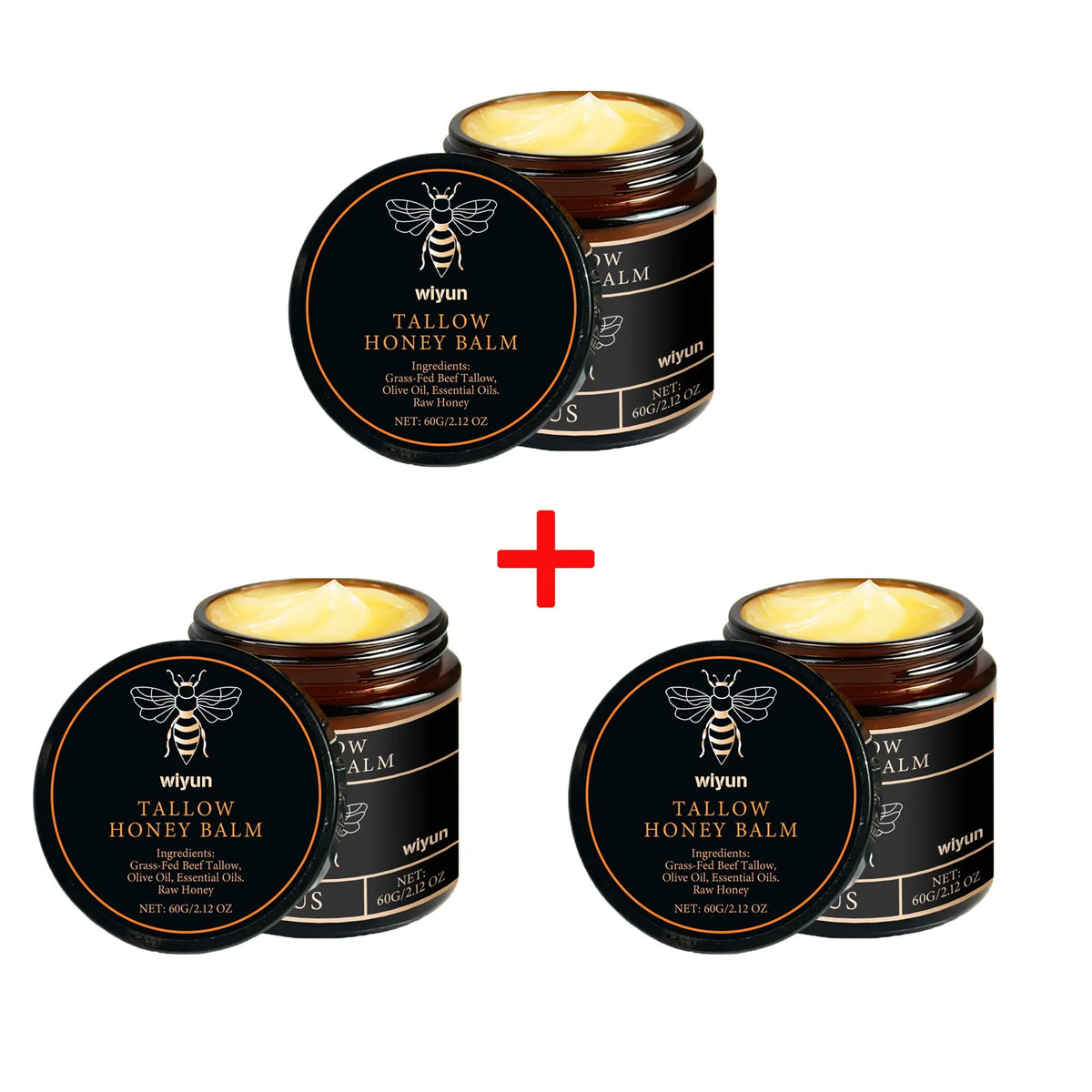 Unisex Beef Tallow & Honey Brightening Moisturizing Body Cream