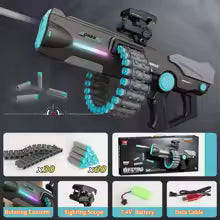 Dual Mode Electric Manual Soft Bullet Dart Blaster Toy Gun with Scope
