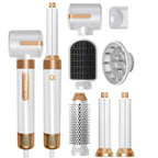 7-in-1 High Speed Ionic Hair Dryer Brush and Auto Curler Set