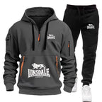 Men's Casual Hooded Sweatshirt and Sports Pants Tracksuit Set
