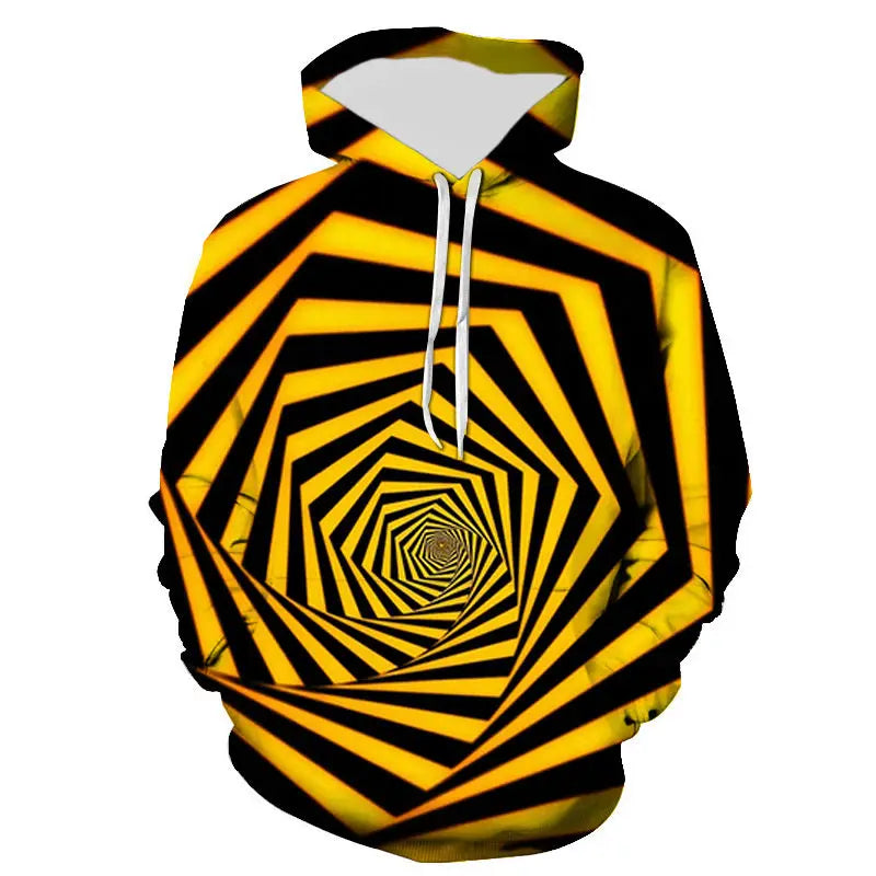 Unisex Colorful Flame 3D Print Pullover Hoodie Sweatshirt