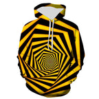 Unisex Colorful Flame 3D Print Pullover Hoodie Sweatshirt