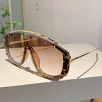 Women's Trendy Y2k Futuristic Gradient Semi-Rimless Sports Sunglasses