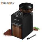 Automatic Flat Burr Mill Coffee Grinder with 28 Grind Settings CBG-8001