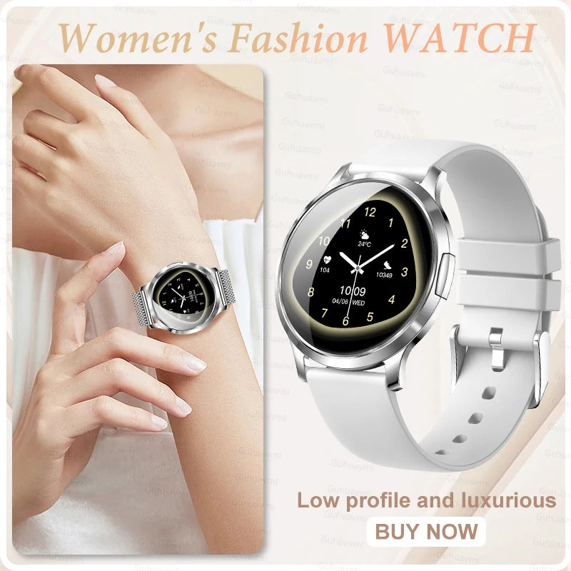 Women's Smart Watch with 1.32" AMOLED Touchscreen and Bluetooth Call