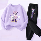 Girls' O-Neck Sweatshirt Pants Two-Piece Set FA001668