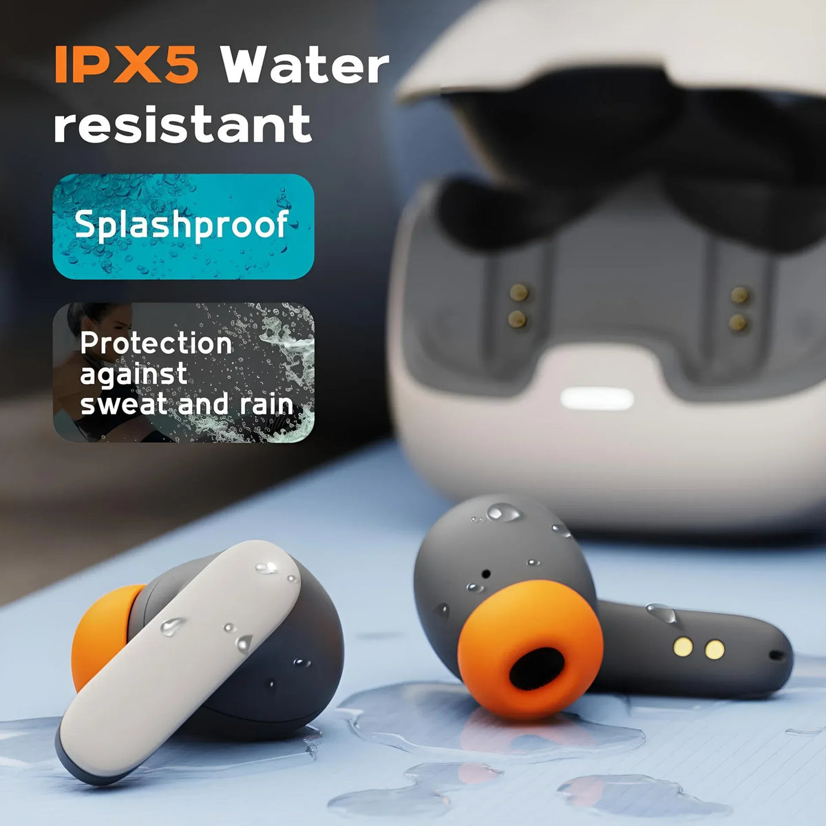 TWS Wireless Bluetooth 5.4 In Ear Earphones Dual Mic ENC